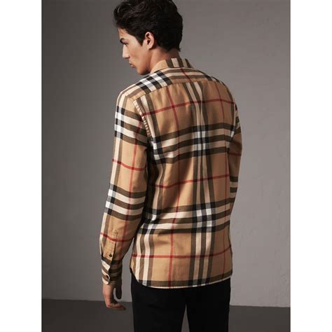 burberry casual shirts|burberry flannel shirt men's.